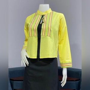 Colorful, fashion statement jacket. Light-weight bomber jacket for any occasion.